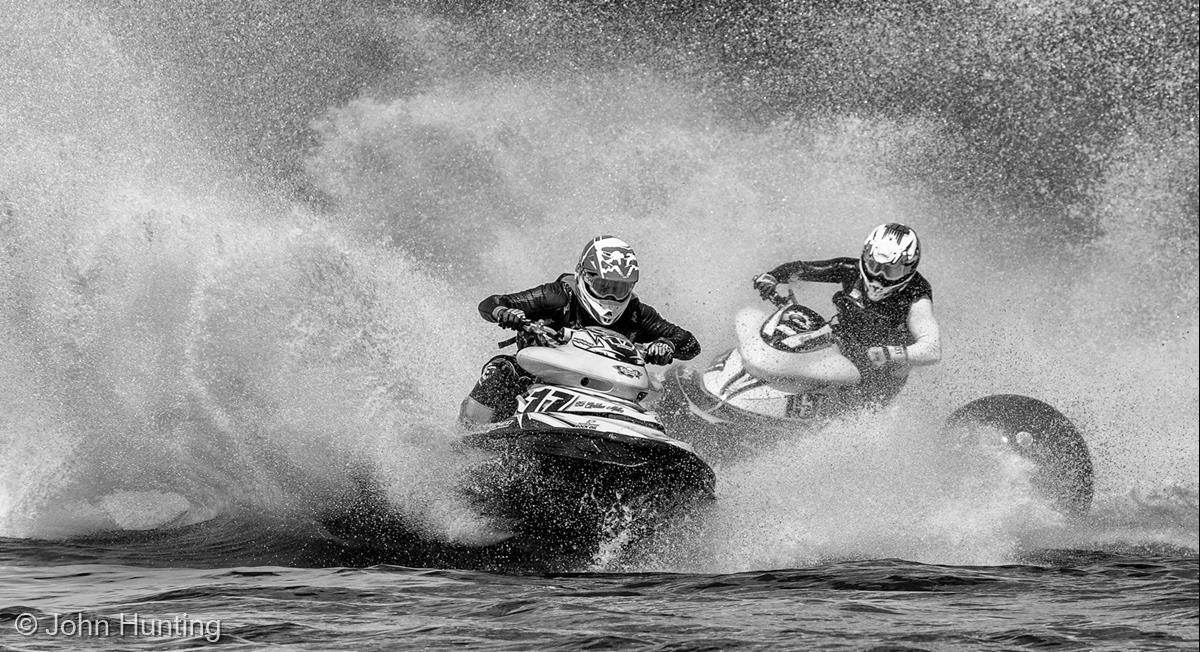 Jetski Challenge at the Last Turn by John Hunting