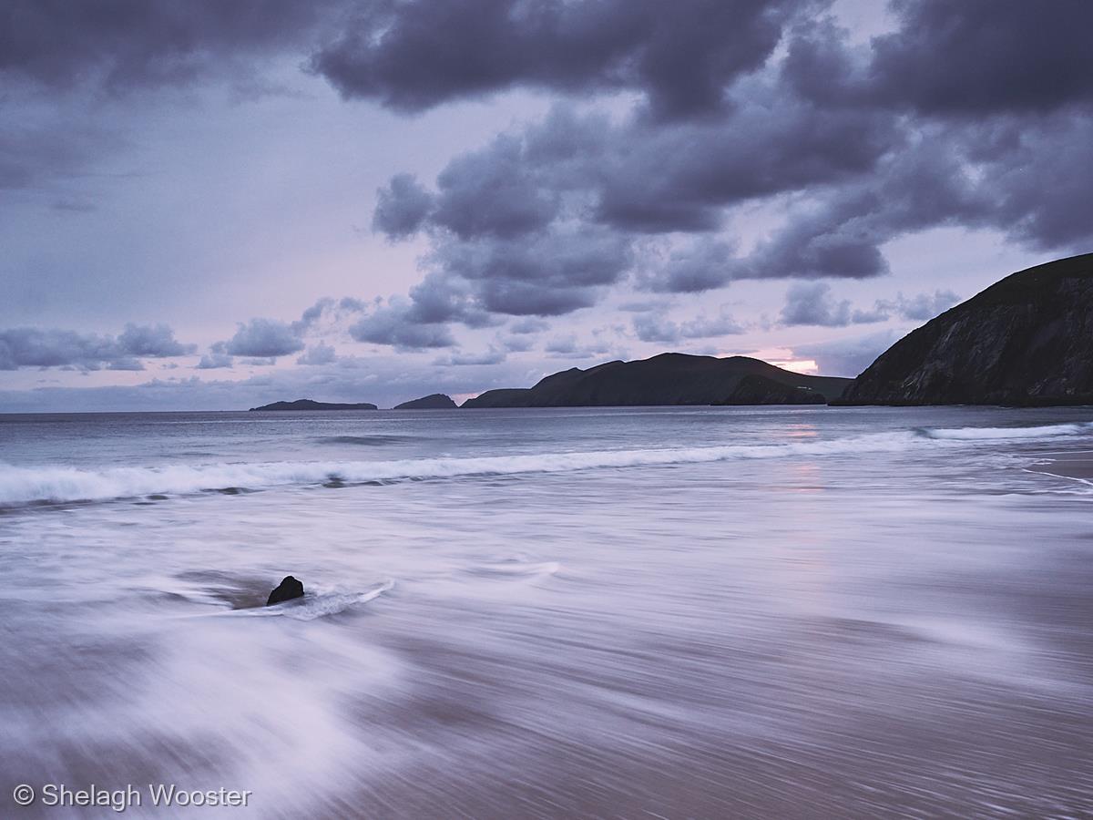 Sun Setting at Coulmeenole Beach by Shelagh Wooster