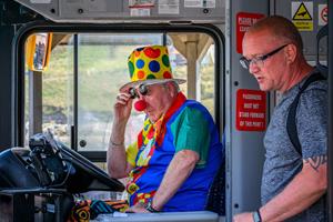 He Drives the Bus Like a Clown