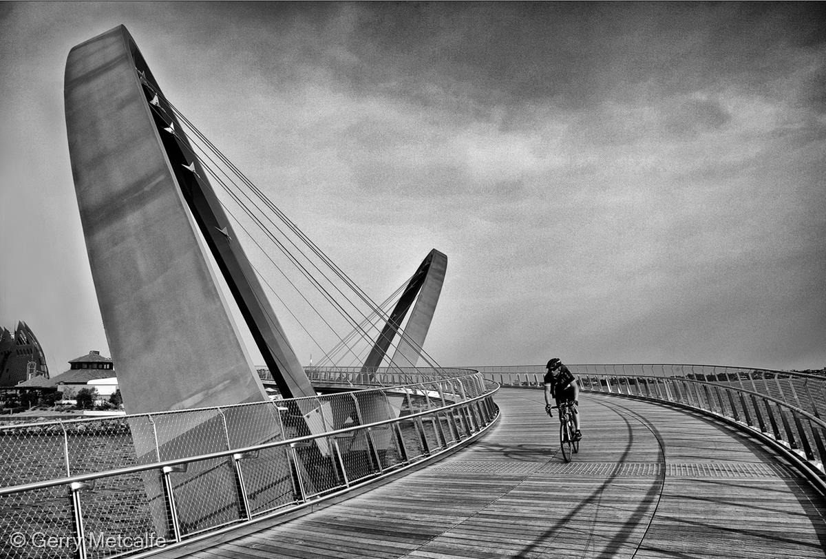 Crossing the Bridge by Gerry Metcalfe