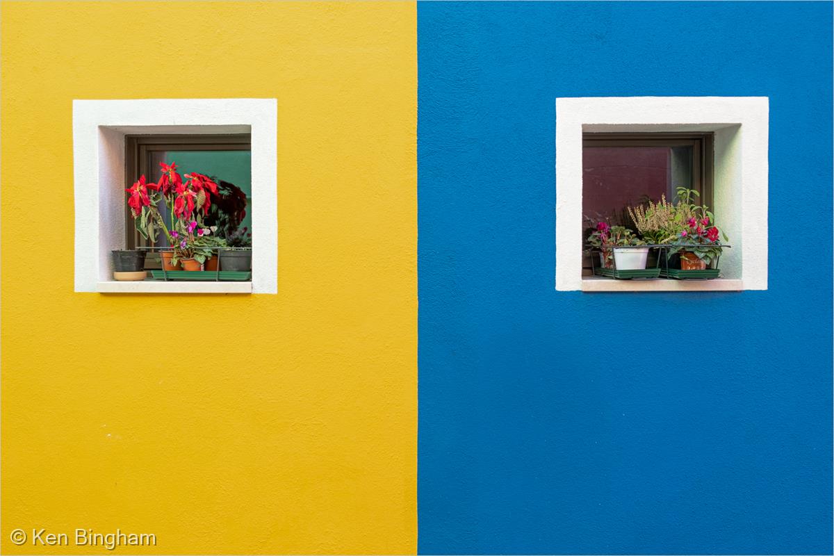 Burano: Yellow and Blue by Ken Bingham