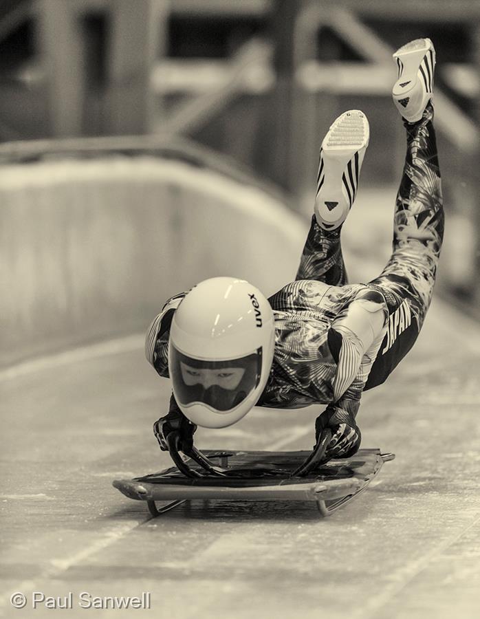 Womens Youth Olympic Skeleton by Paul Sanwell