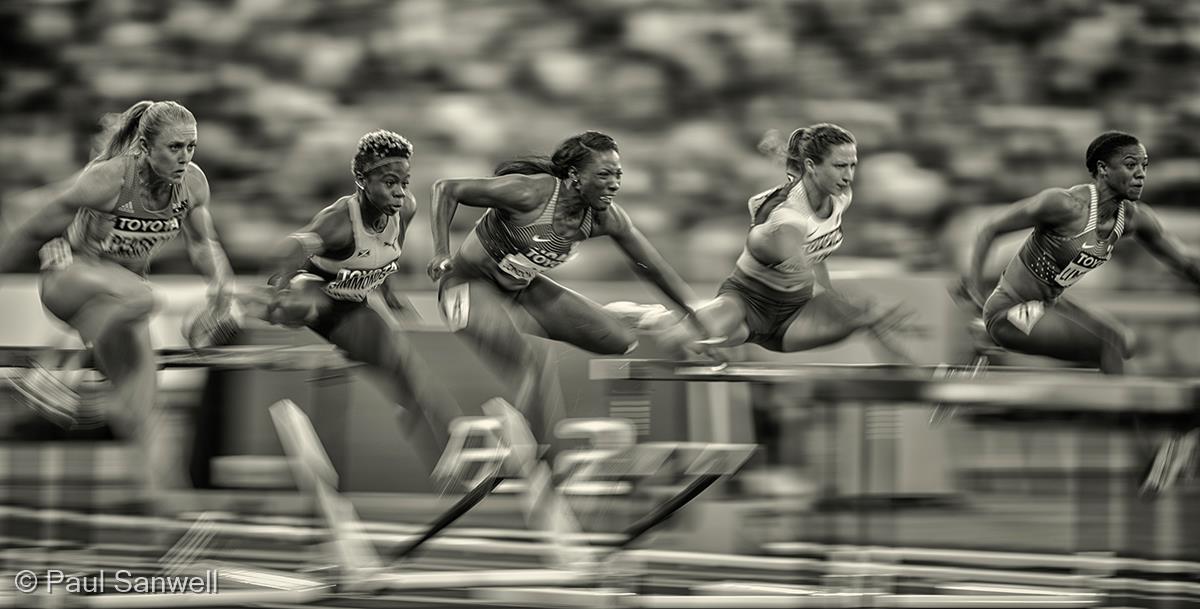 Women's 100m Hurdles by Paul Sanwell