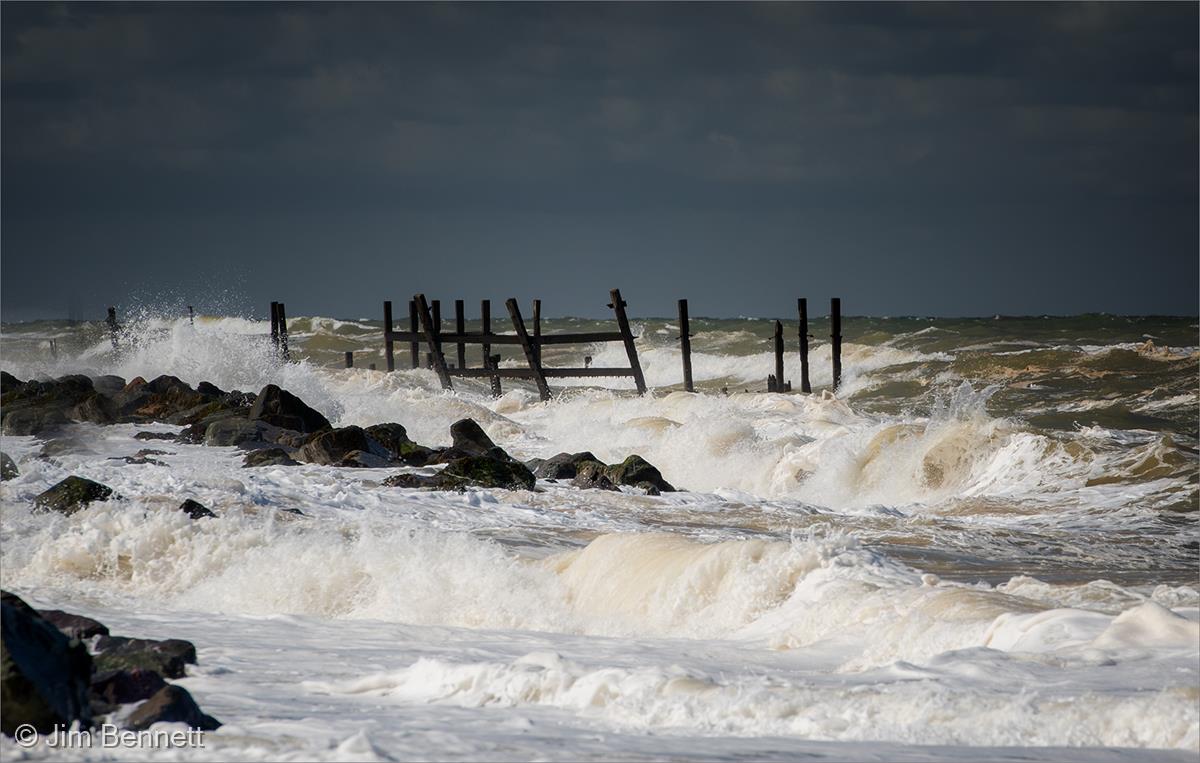 Stormy Happisburgh by Jim Bennett