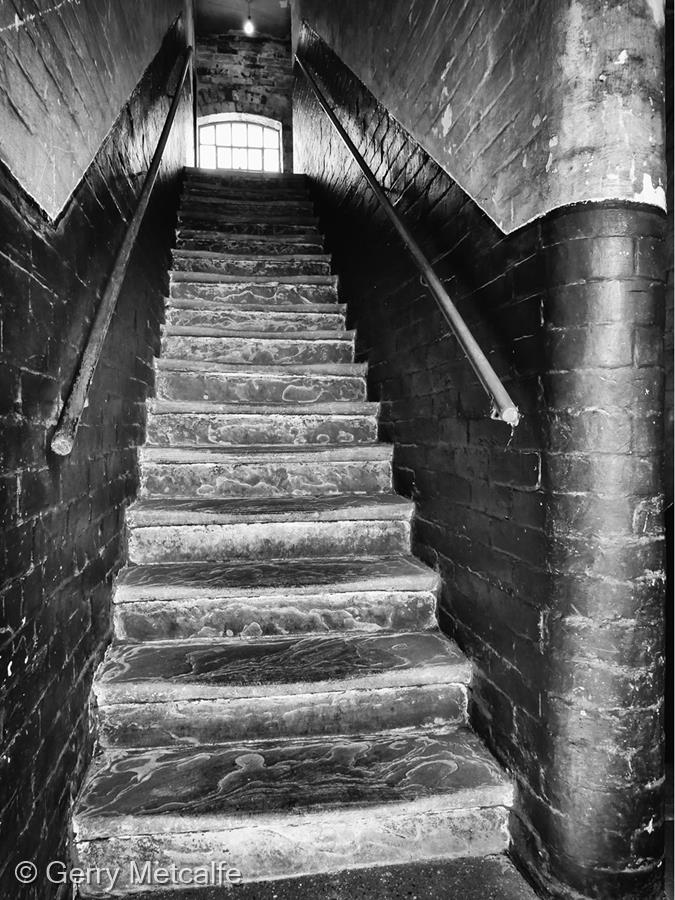 Nottingham Workhouse Stairs by Gerry Metcalfe