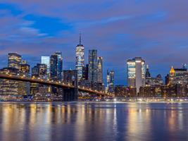 Lower Manhattan - Brooklyn Bridge - One World Trade Center