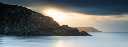 Sunrise over Cornish Cliffs