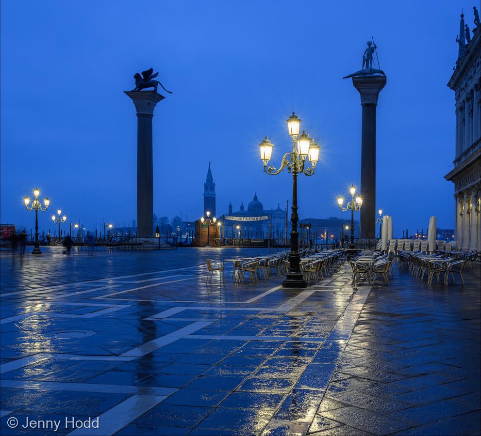 Piazzetta San Marco, Venice, in the Blue Hour by Jenny Hodd