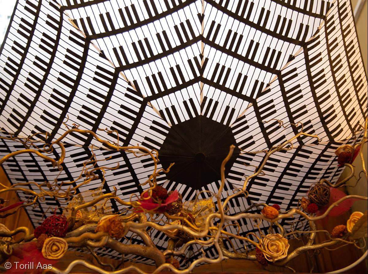 Piano Umbrella by Torill Aas