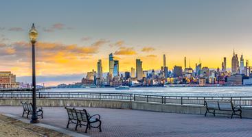 New Jersey View of  Manhattan Skyline and Hudson Yards