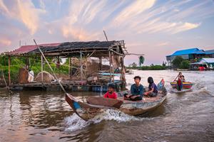 Boat Children, Tonlé Sap, Cambodia