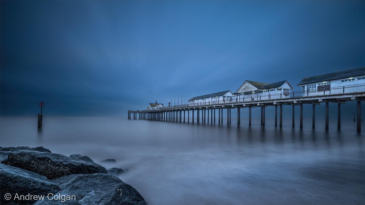 Southwold Pier at Blue Hour by Andrew Colgan