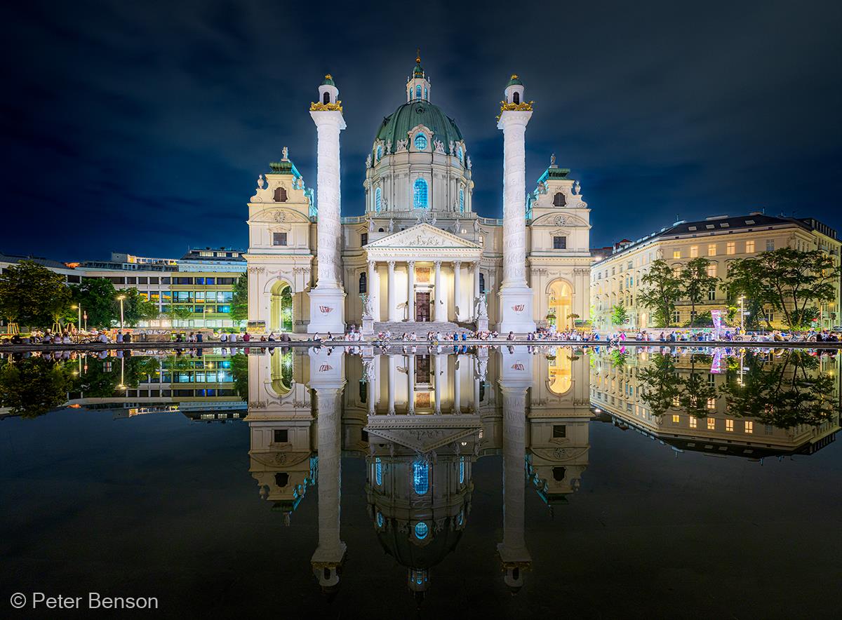 A Summer’s Night by Karlskirche by Peter Benson