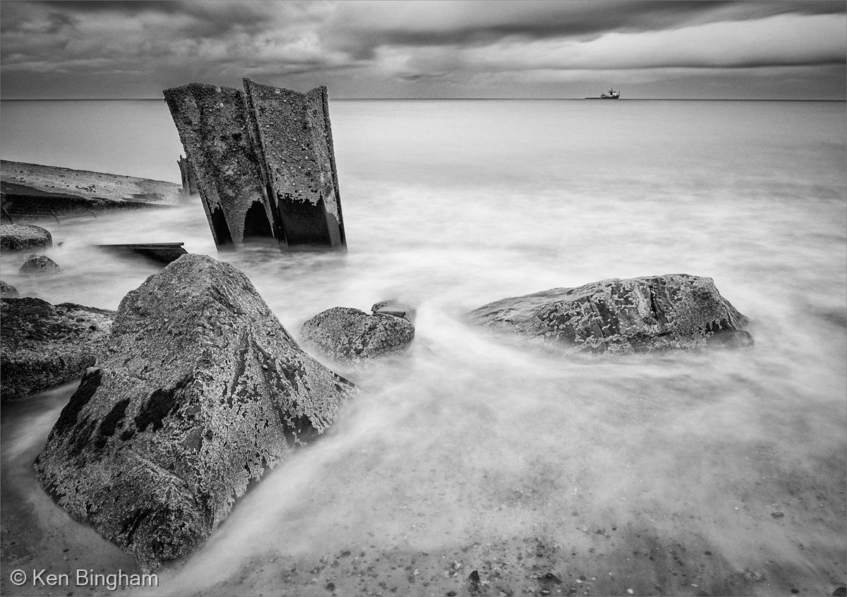 On Happisburgh Beach by Ken Bingham