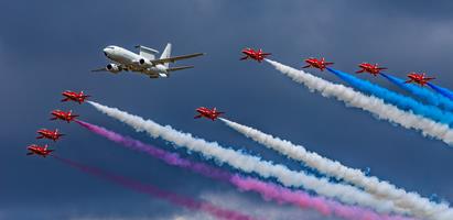 E-7 Wedgetail and Red Arrows