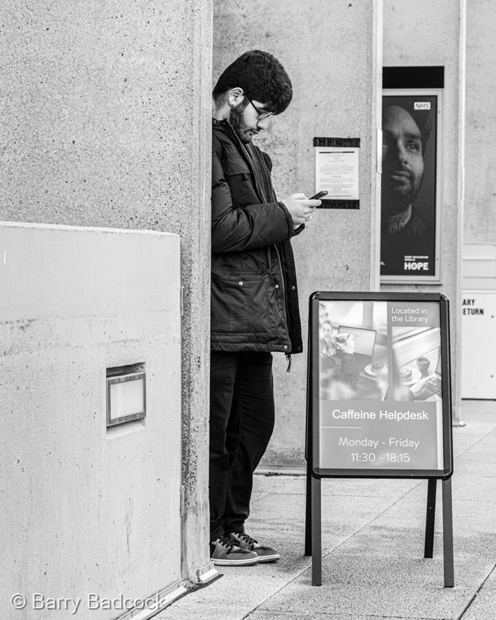 Hope at the Caffeine Helpdesk by Barry Badcock