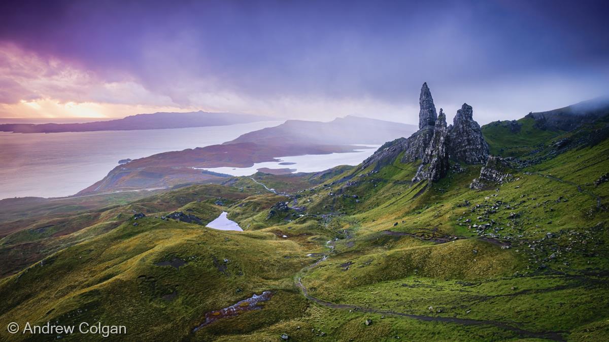 Stormy Sunrise on Storr by Andrew Colgan