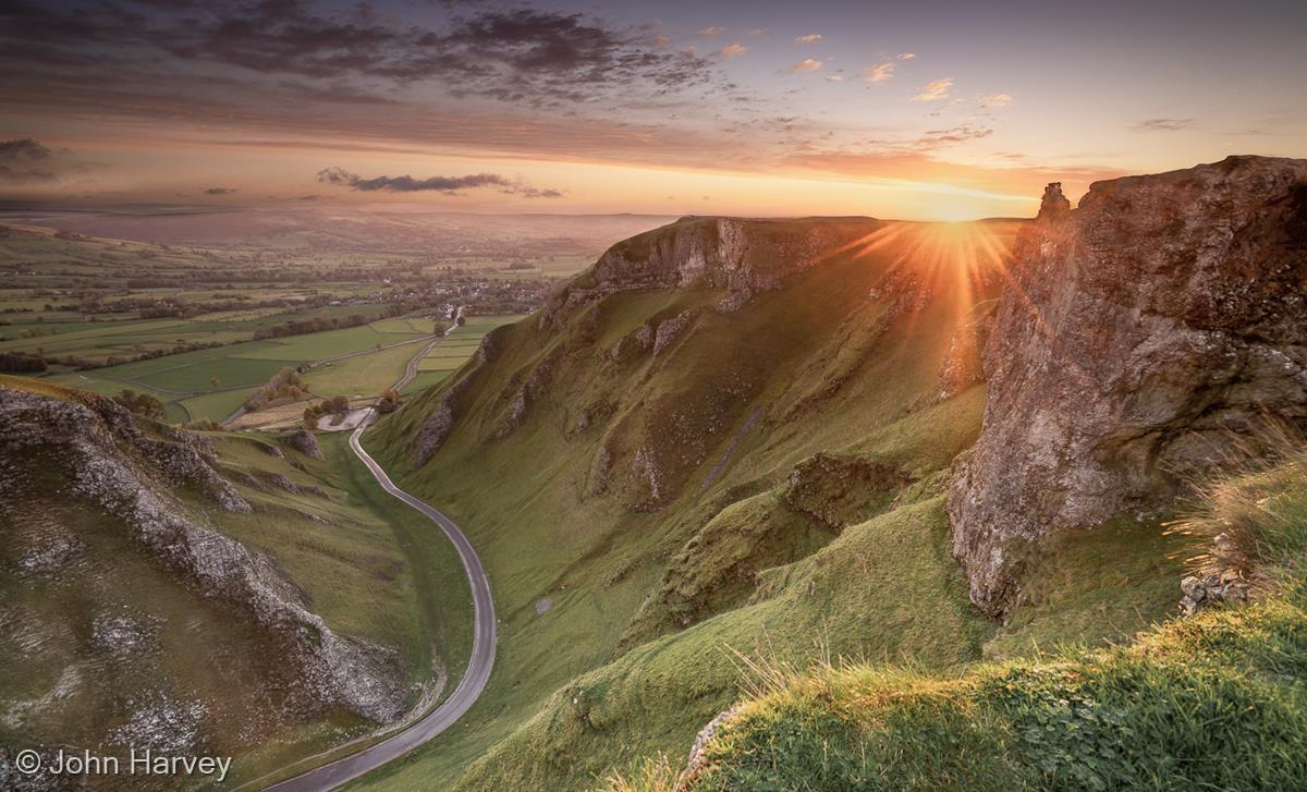 Winnats Pass Sunrise by John Harvey