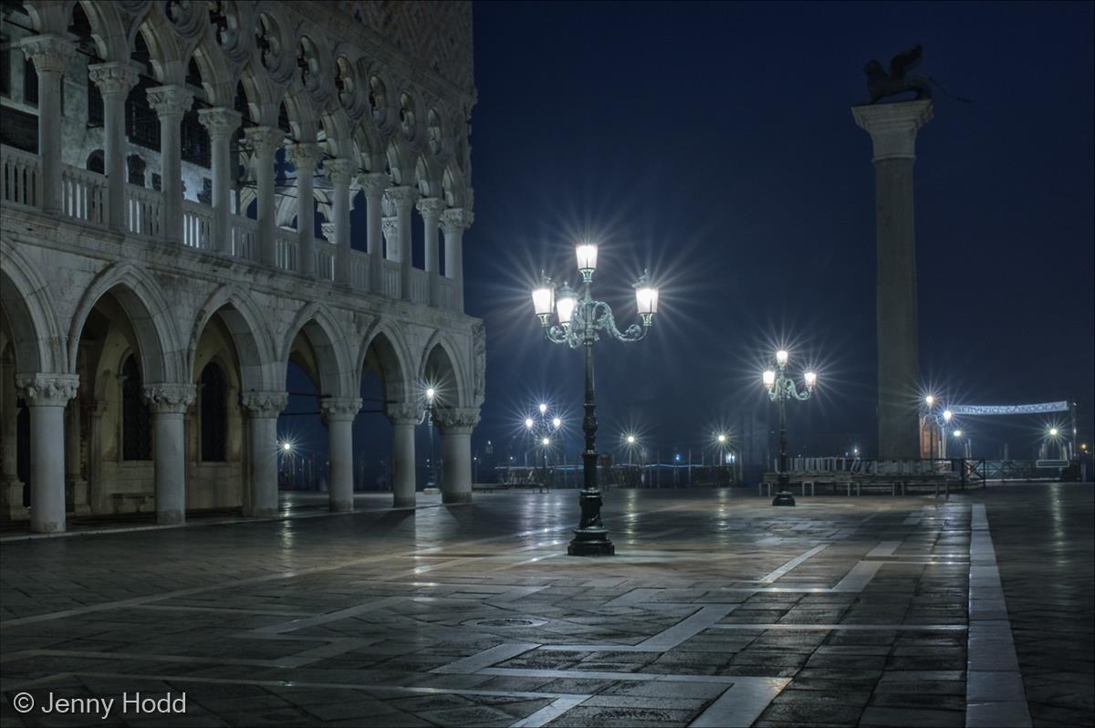 Blue Hour in the Piazzetta San Marco by Jenny Hodd