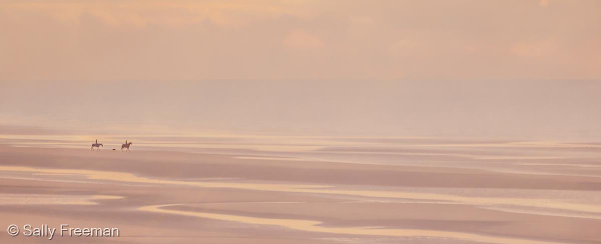 Evening on the Beach by Sally Freeman