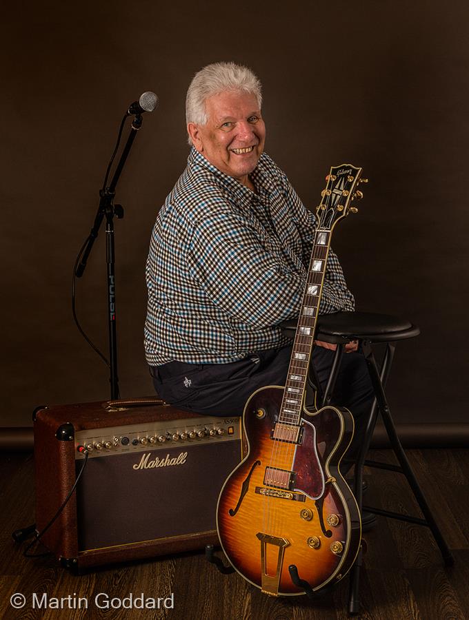 Bernie and his Gibson by Martin Goddard