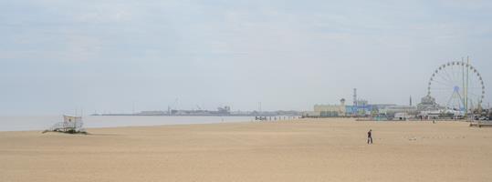 Lonely Man on Gt Yarmouth Beach
