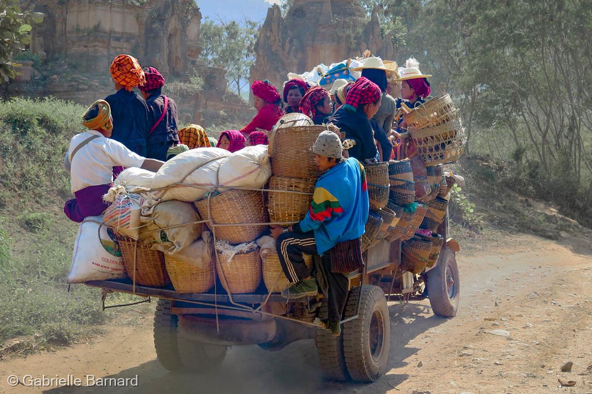 Off to Market, Myanmar by Gabrielle Barnard
