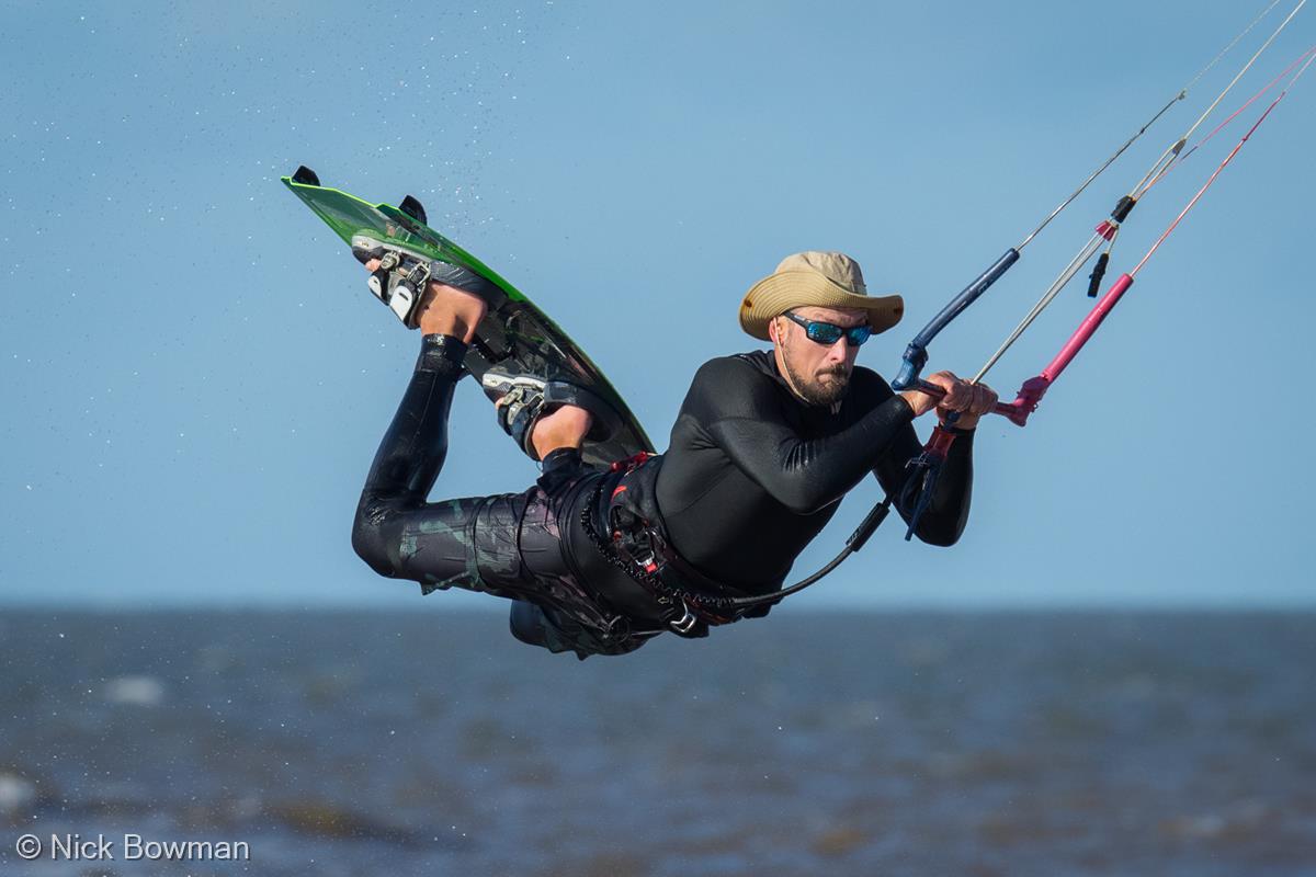 Kite Surfer Sky Diving by Nick Bowman