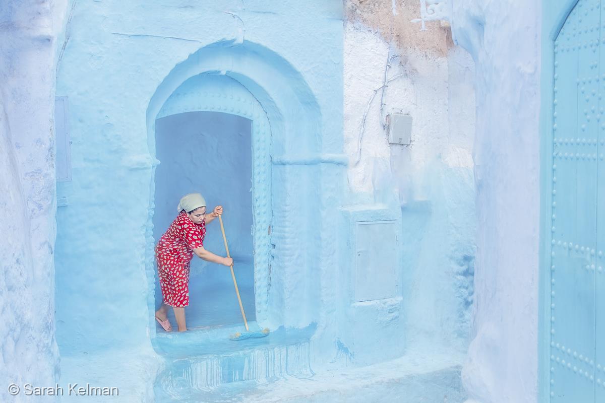 Wash Day in the Blue City by Sarah Kelman