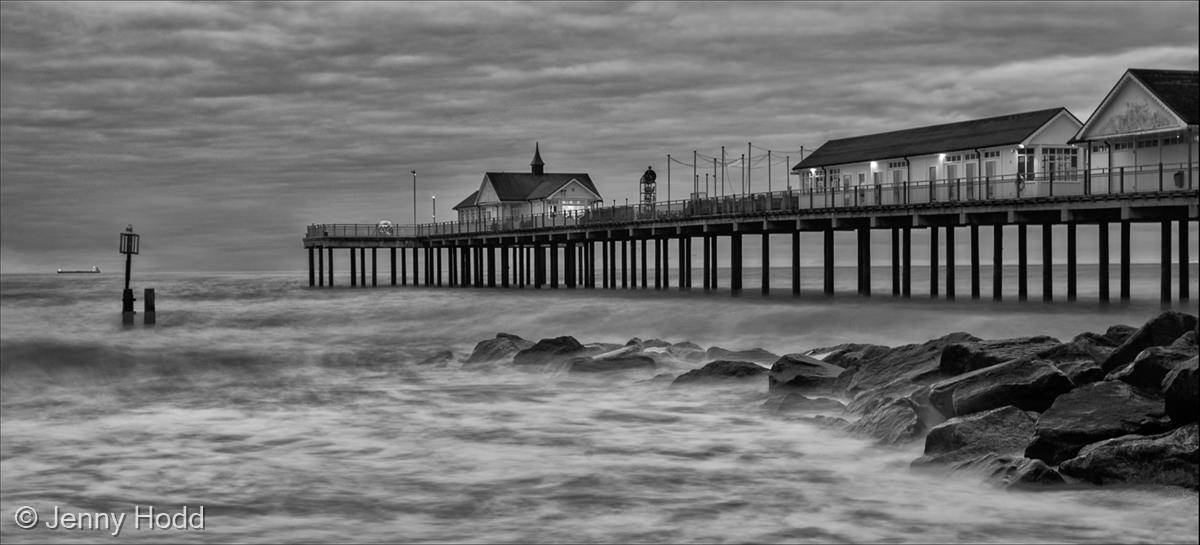 Southwold Pier in Early Morning Light by Jenny Hodd