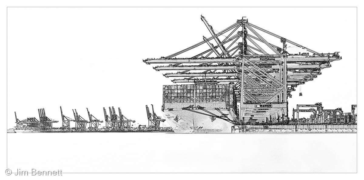 Port of Felixstowe by Jim Bennett