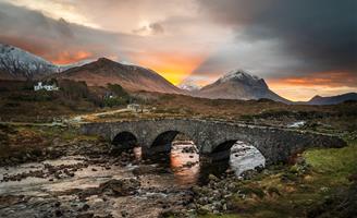Winter Sunrise, Sligachan Bridge