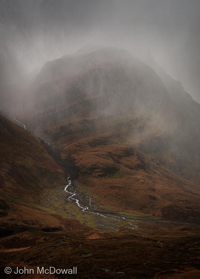 Rain and Mist over Glencoe by John McDowall