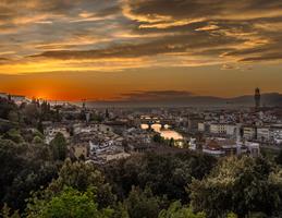 Sunset in Florence